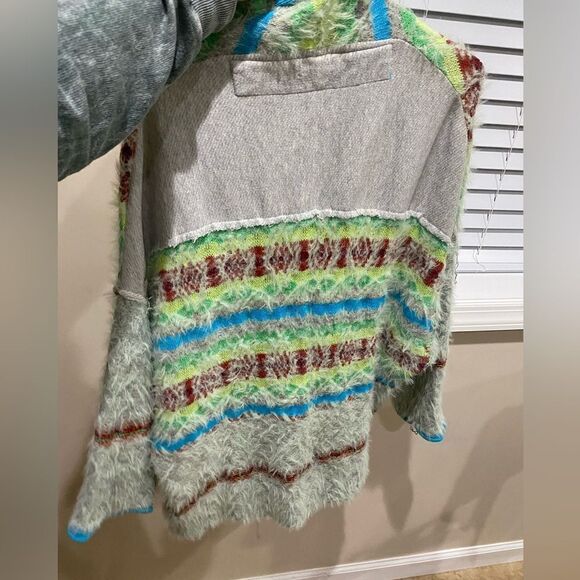 Free People Fair Weather Cardigan in Mint - Picture 4 of 9